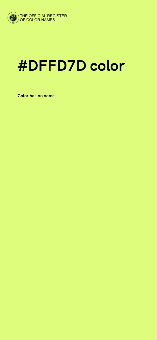 #DFFD7D color image