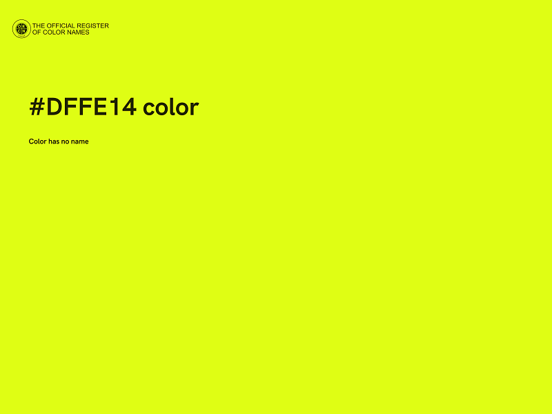 #DFFE14 color image