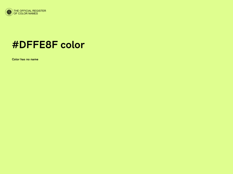#DFFE8F color image