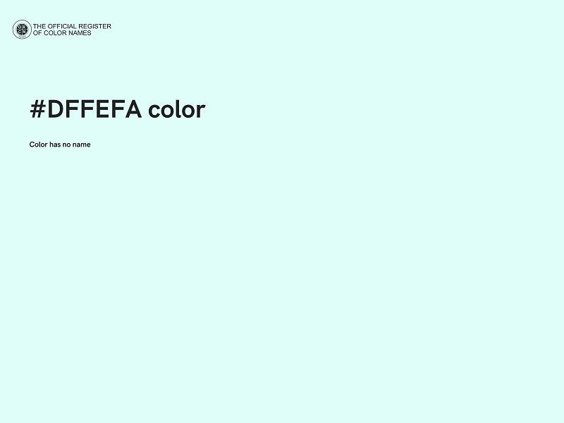 #DFFEFA color image