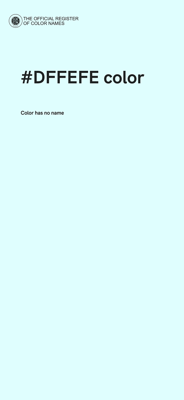#DFFEFE color image