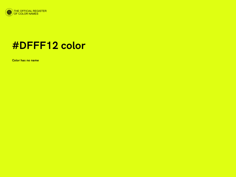 #DFFF12 color image