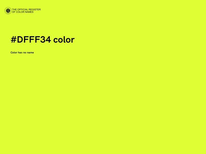 #DFFF34 color image