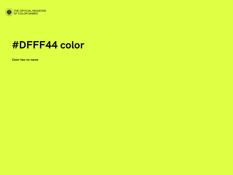 #DFFF44 color image