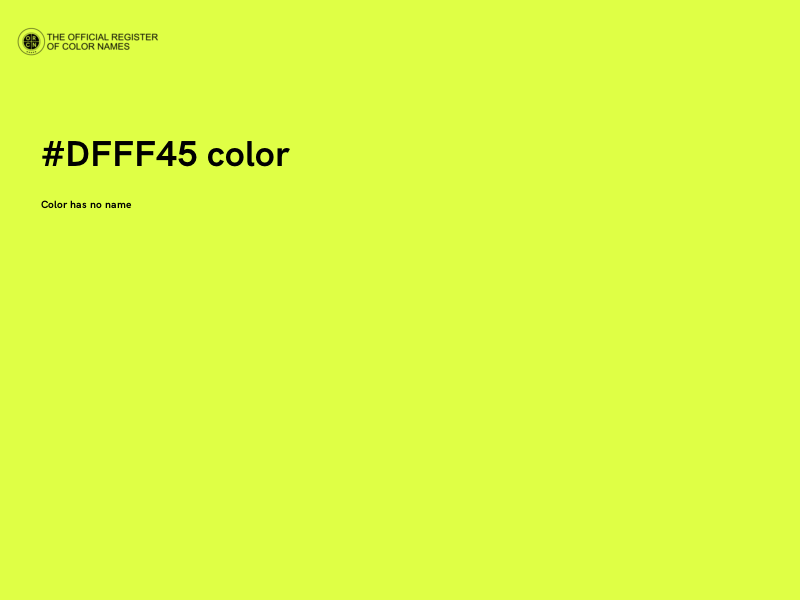 #DFFF45 color image