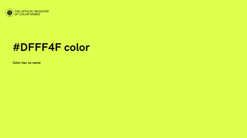 #DFFF4F color image