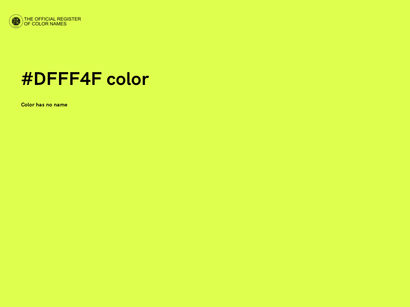 #DFFF4F color image