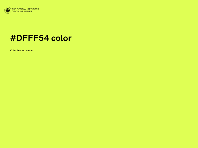 #DFFF54 color image