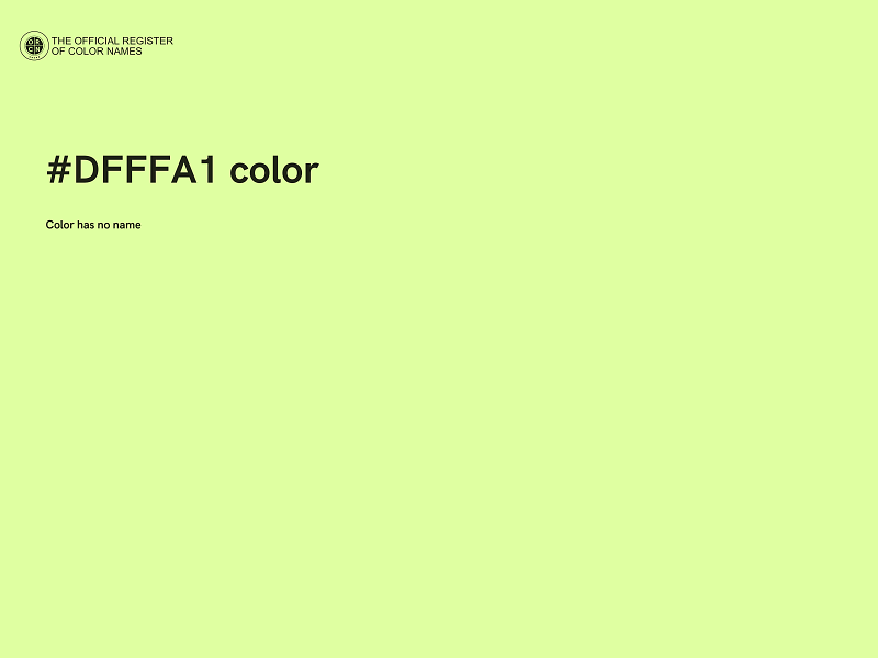 #DFFFA1 color image