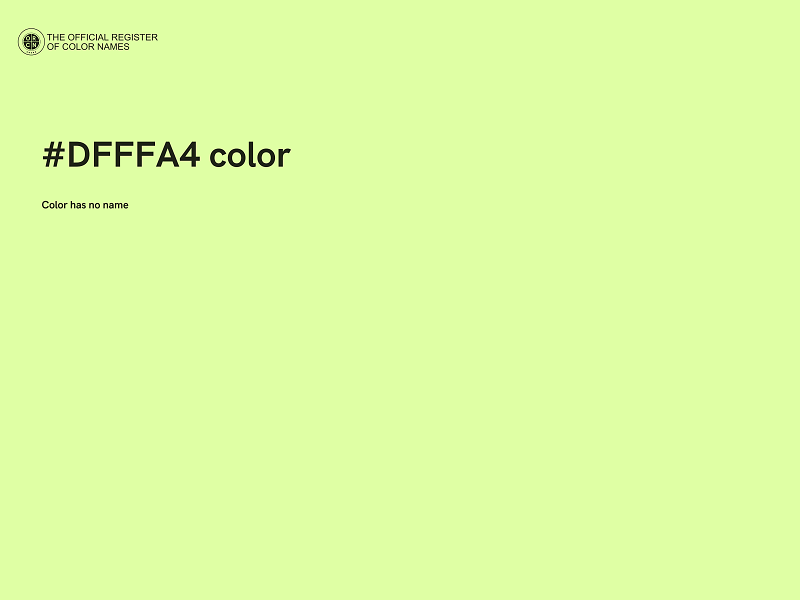 #DFFFA4 color image