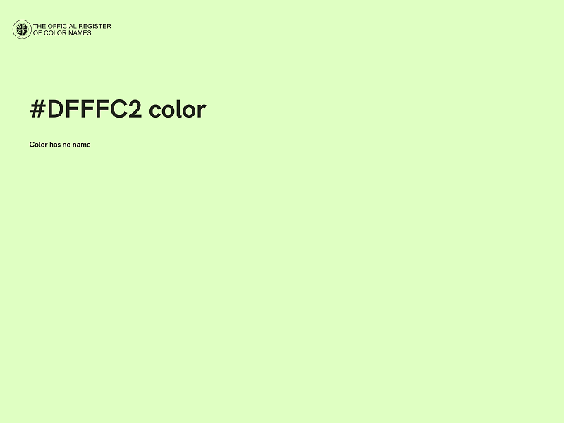 #DFFFC2 color image