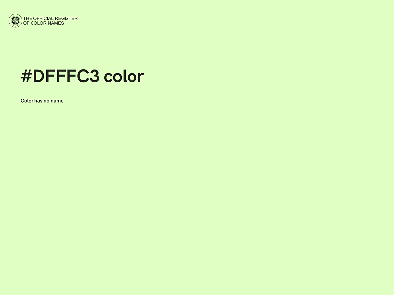 #DFFFC3 color image