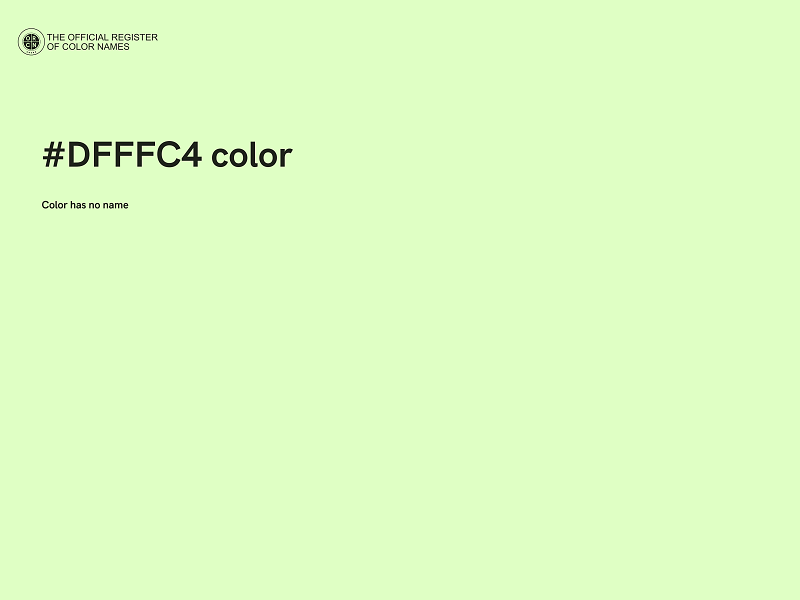 #DFFFC4 color image