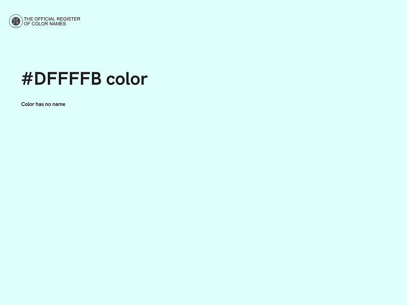 #DFFFFB color image