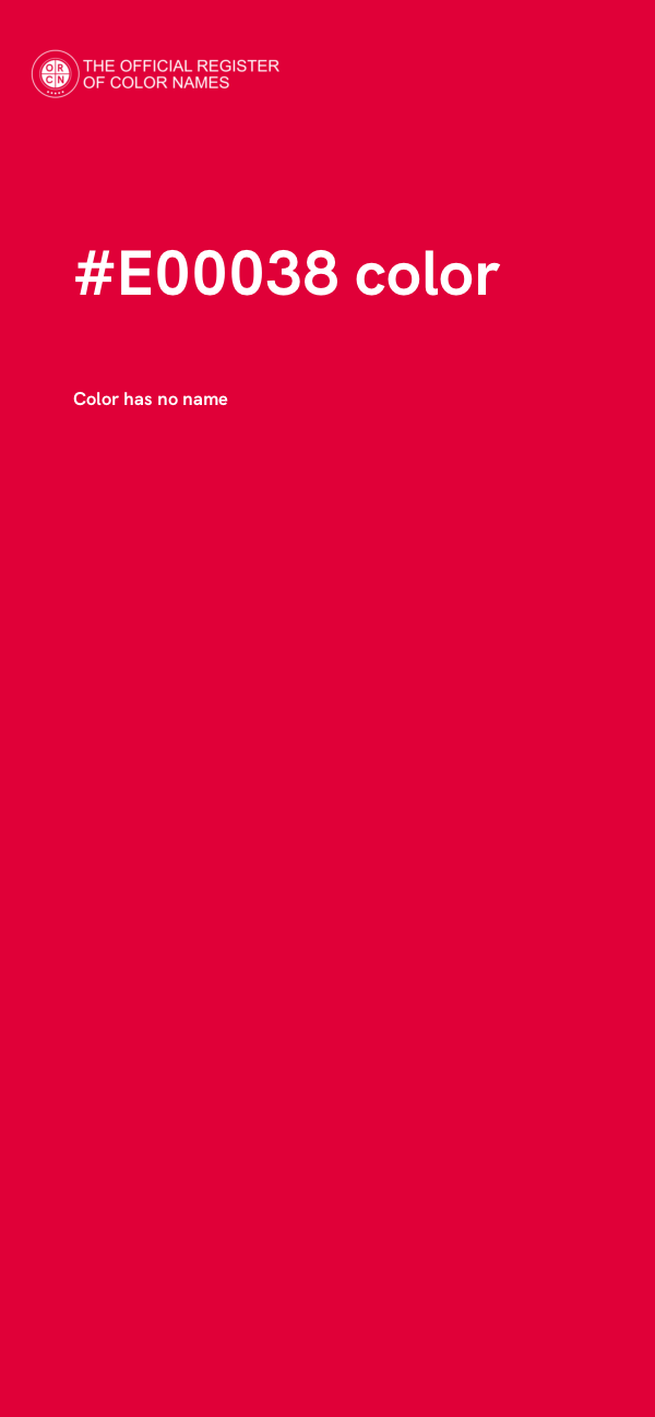 #E00038 color image