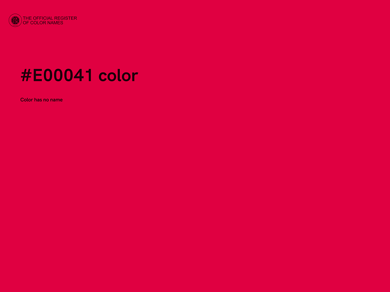 #E00041 color image