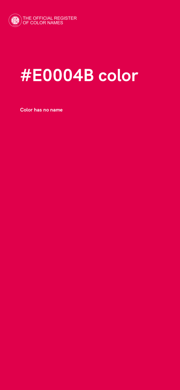 #E0004B color image