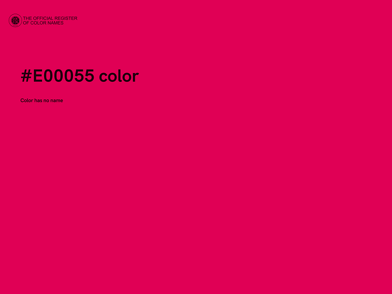 #E00055 color image