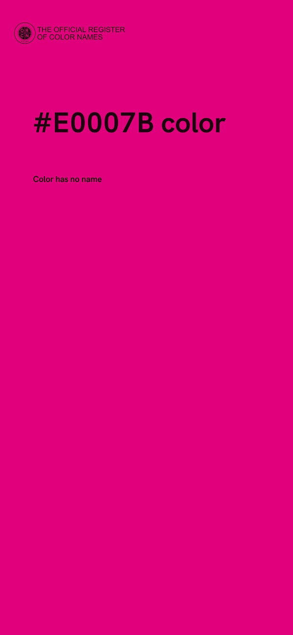 #E0007B color image