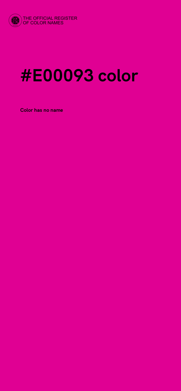 #E00093 color image