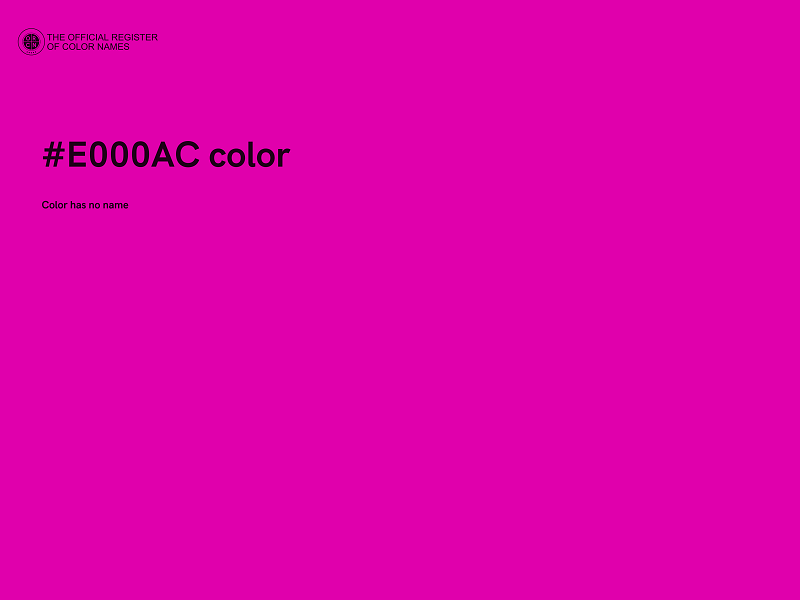 #E000AC color image