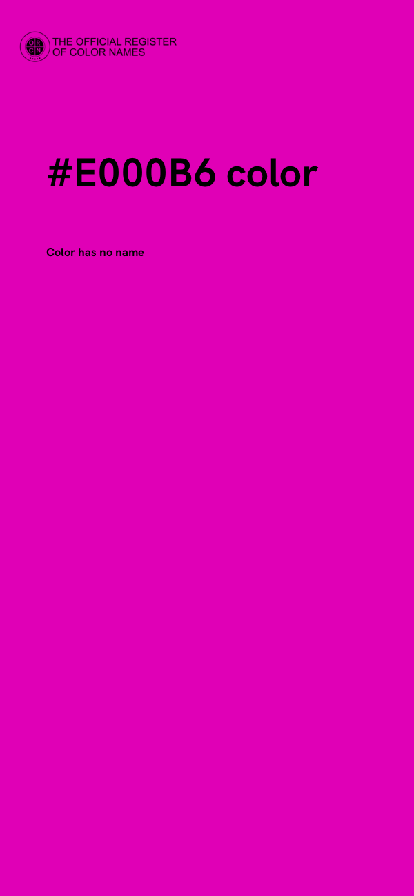 #E000B6 color image
