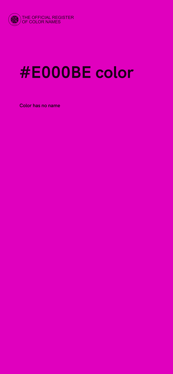 #E000BE color image