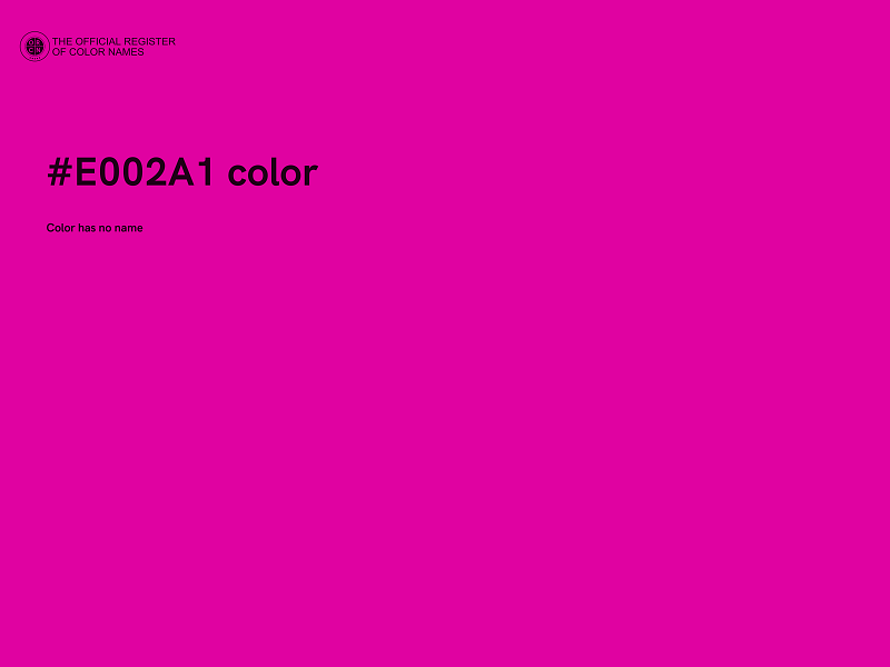 #E002A1 color image