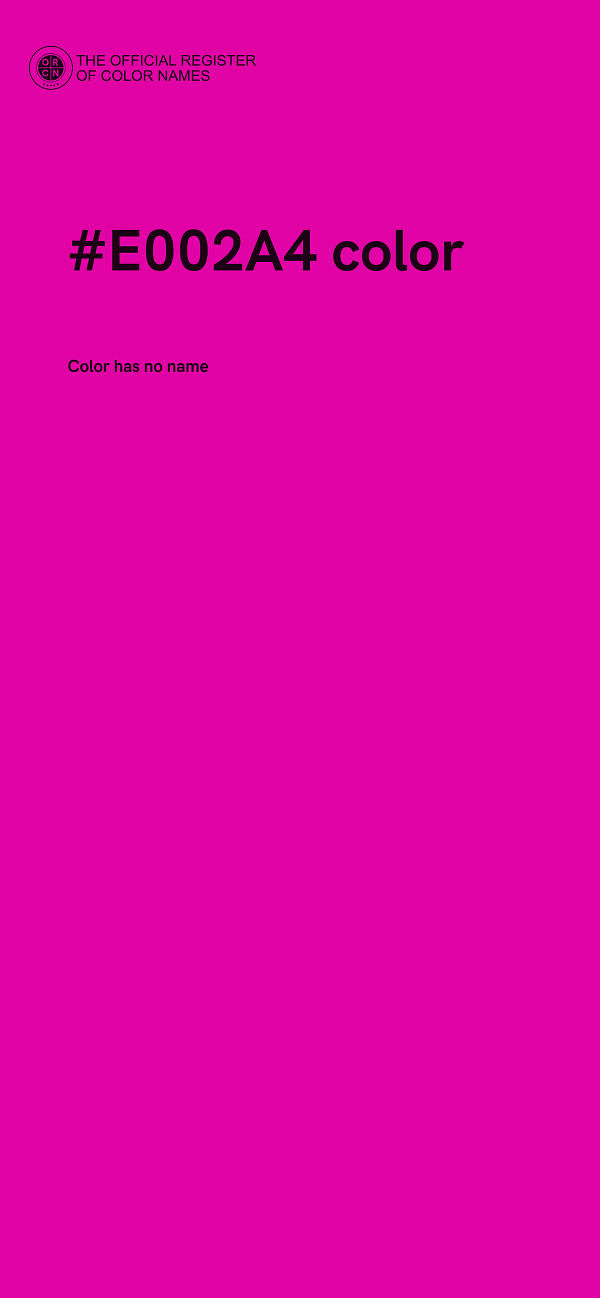 #E002A4 color image