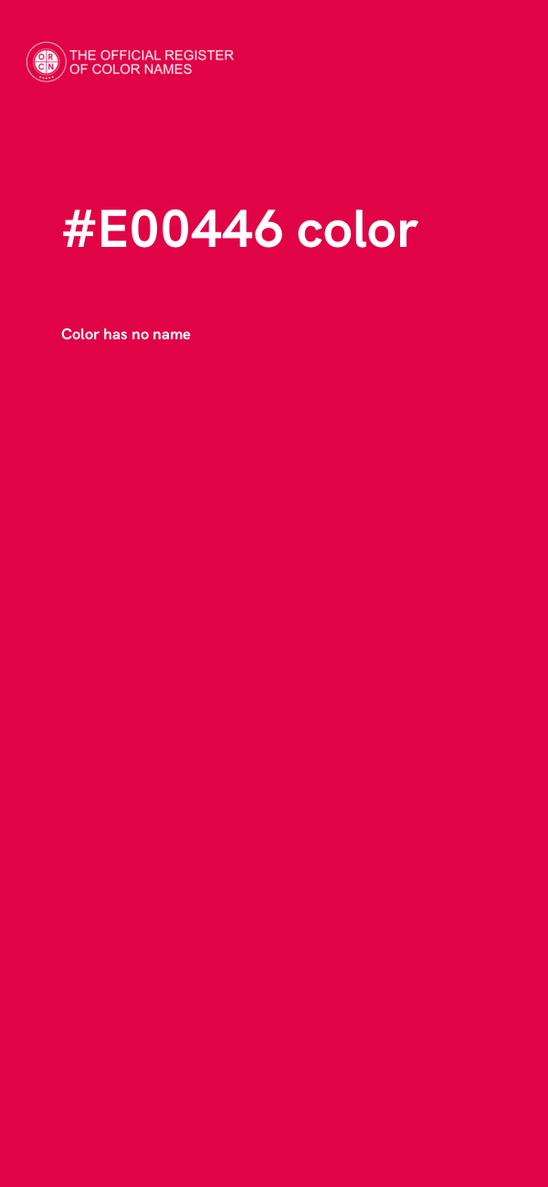 #E00446 color image