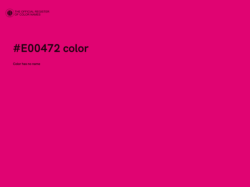 #E00472 color image