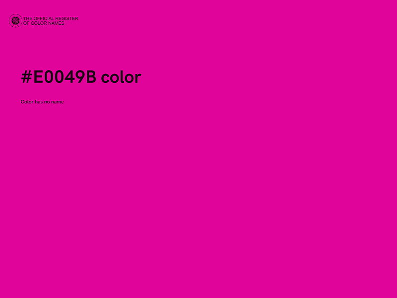 #E0049B color image