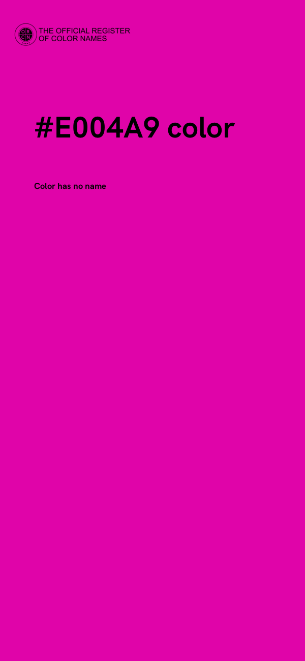 #E004A9 color image