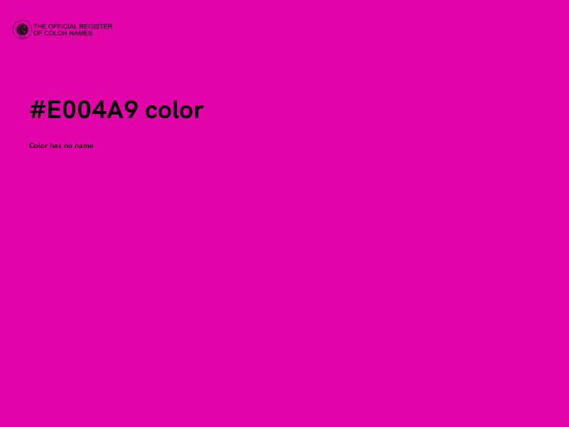 #E004A9 color image