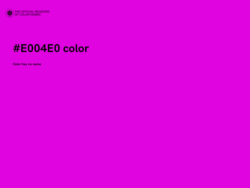 #E004E0 color image