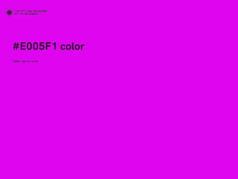 #E005F1 color image