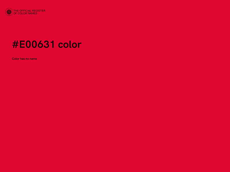 #E00631 color image