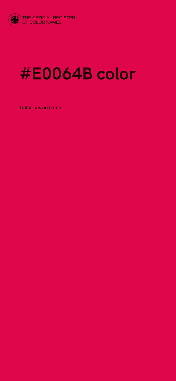 #E0064B color image