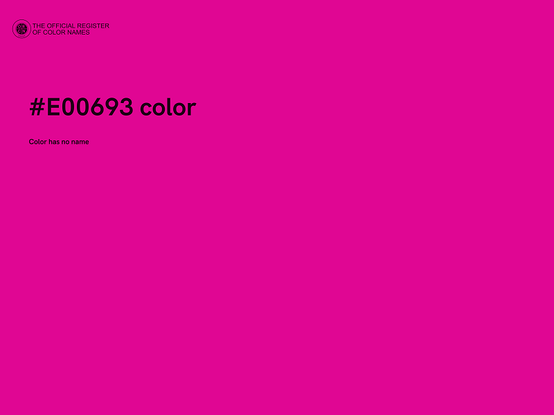 #E00693 color image