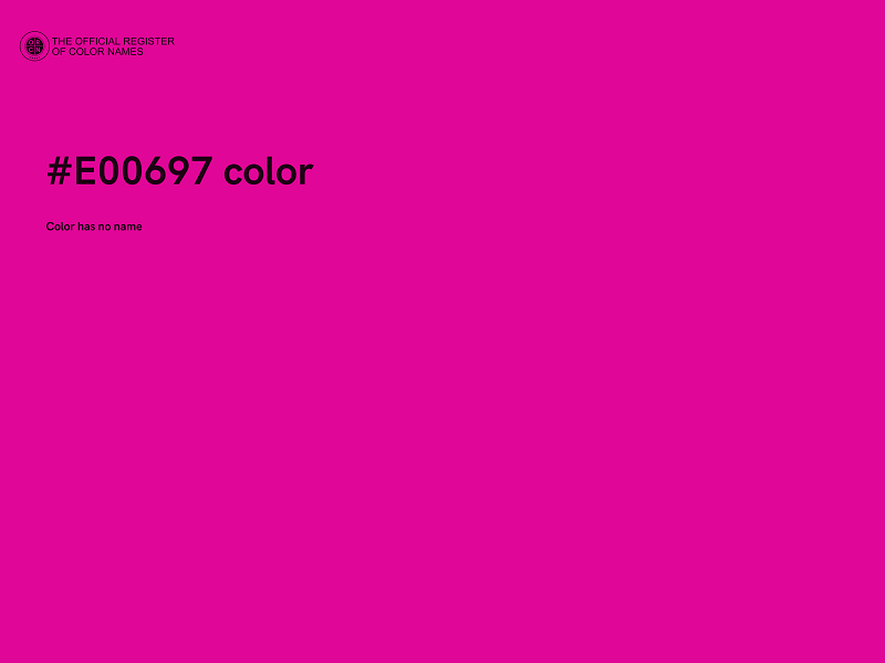 #E00697 color image