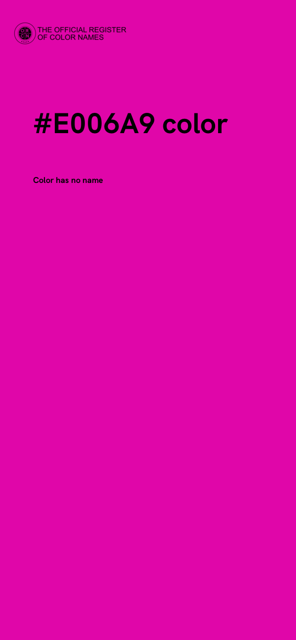 #E006A9 color image