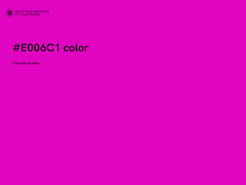 #E006C1 color image