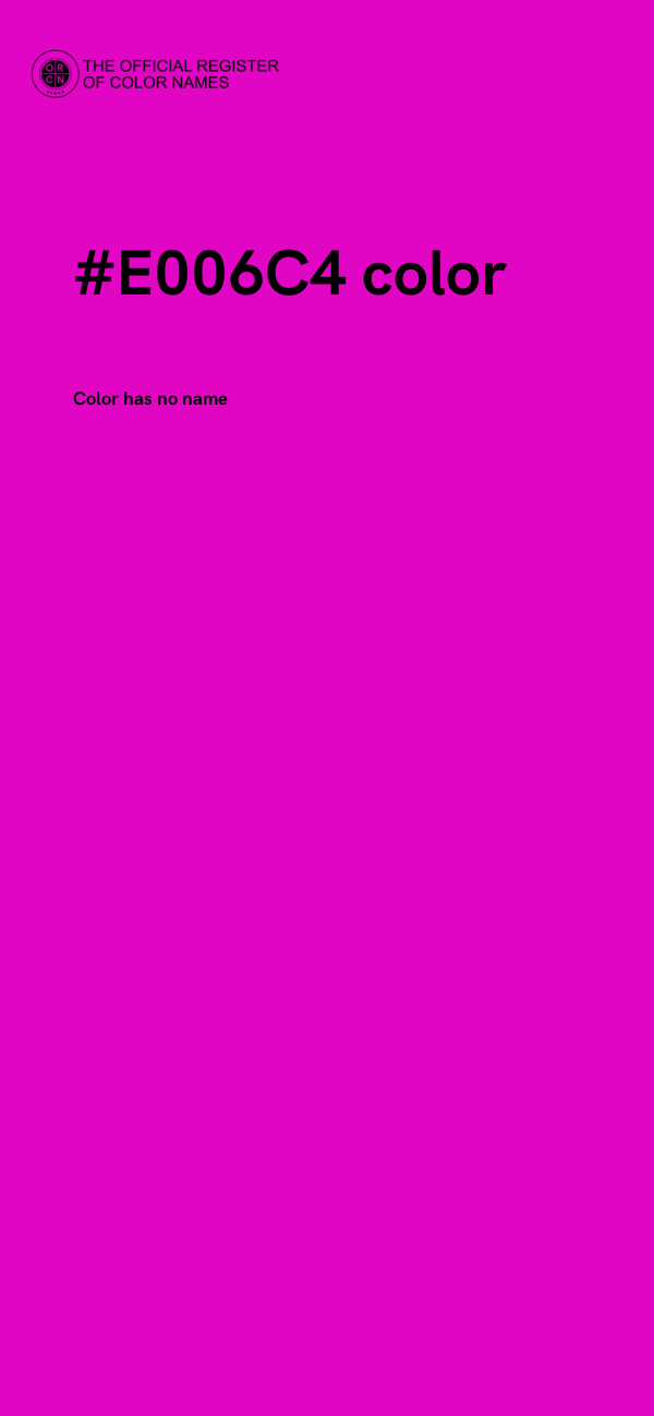 #E006C4 color image
