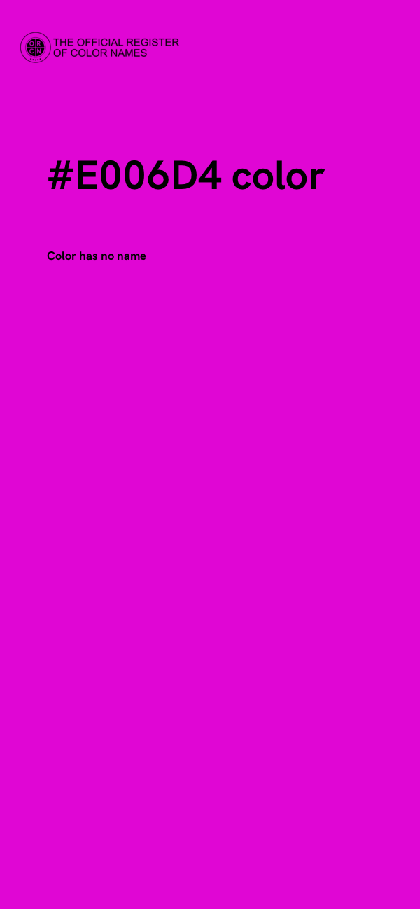 #E006D4 color image