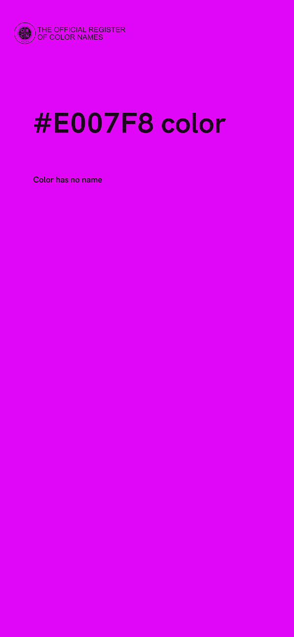 #E007F8 color image