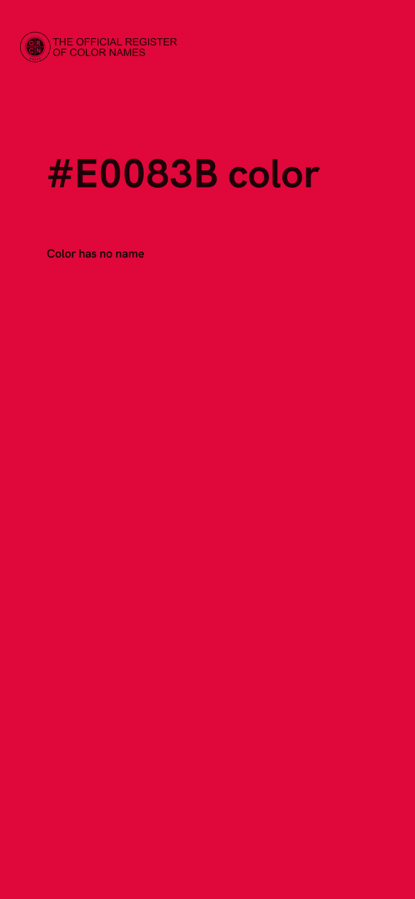 #E0083B color image
