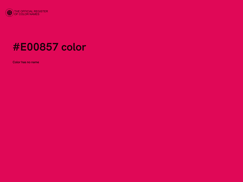 #E00857 color image