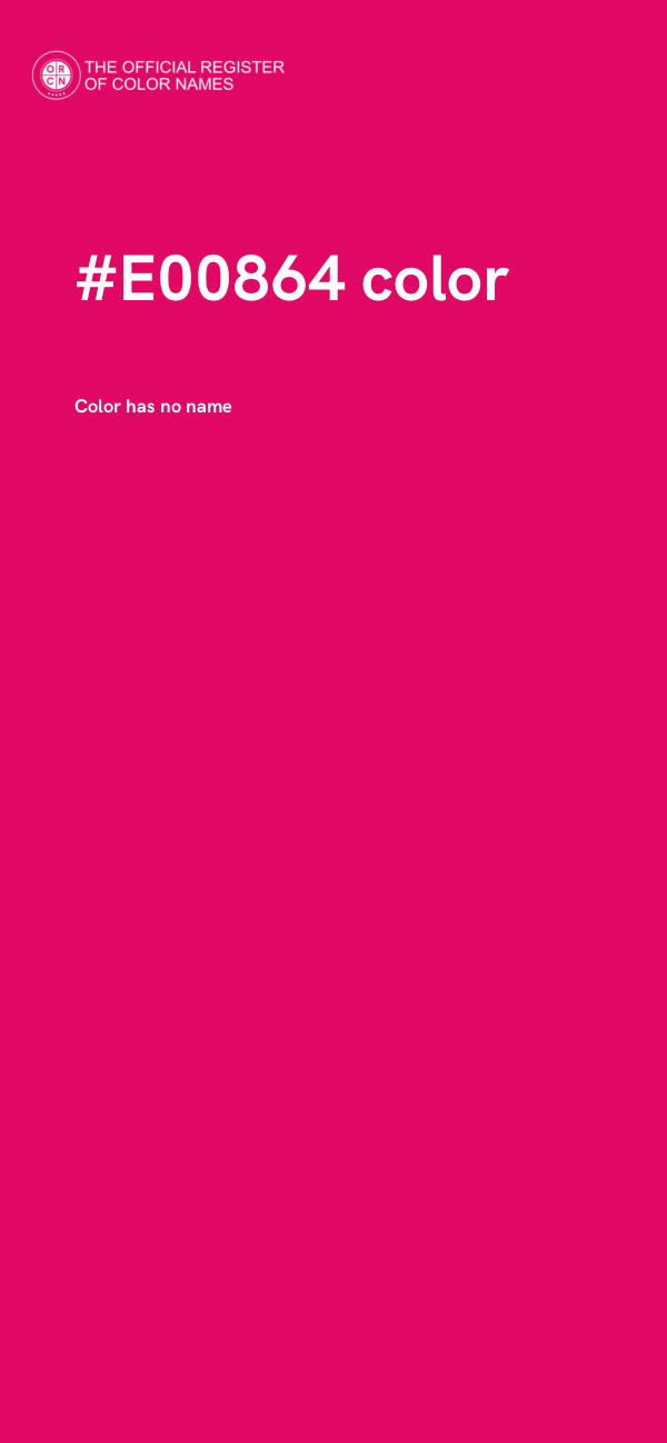 #E00864 color image