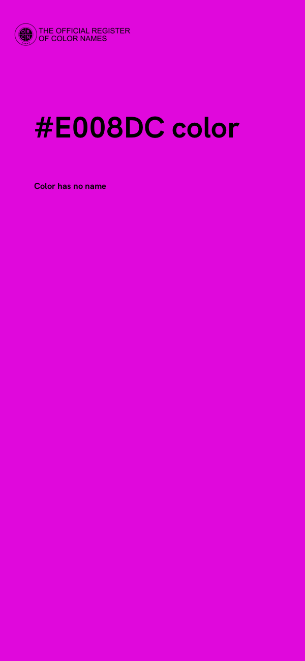 #E008DC color image