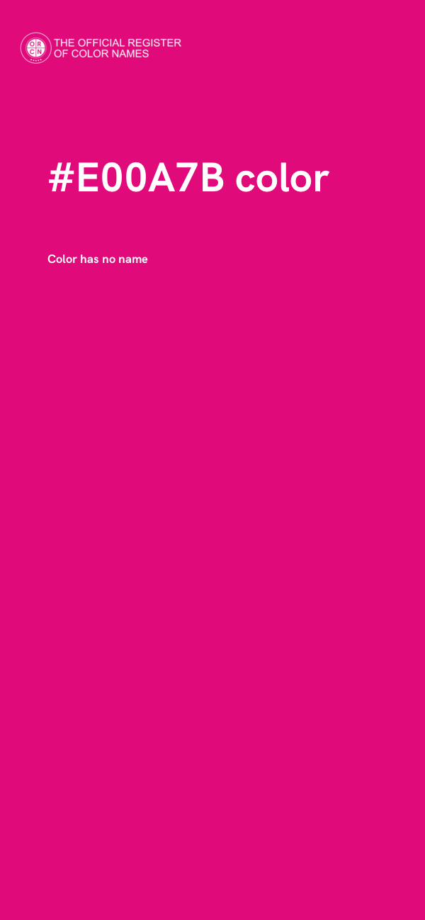 #E00A7B color image
